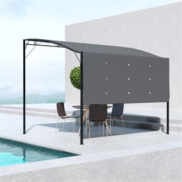 Patio Gazebo - Minimalist Overhang in Grey