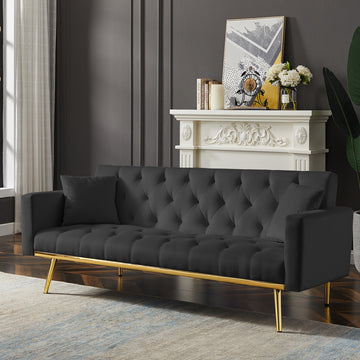 Convertible Folding Futon Sofa Bed, Sleeper Sofa Couch