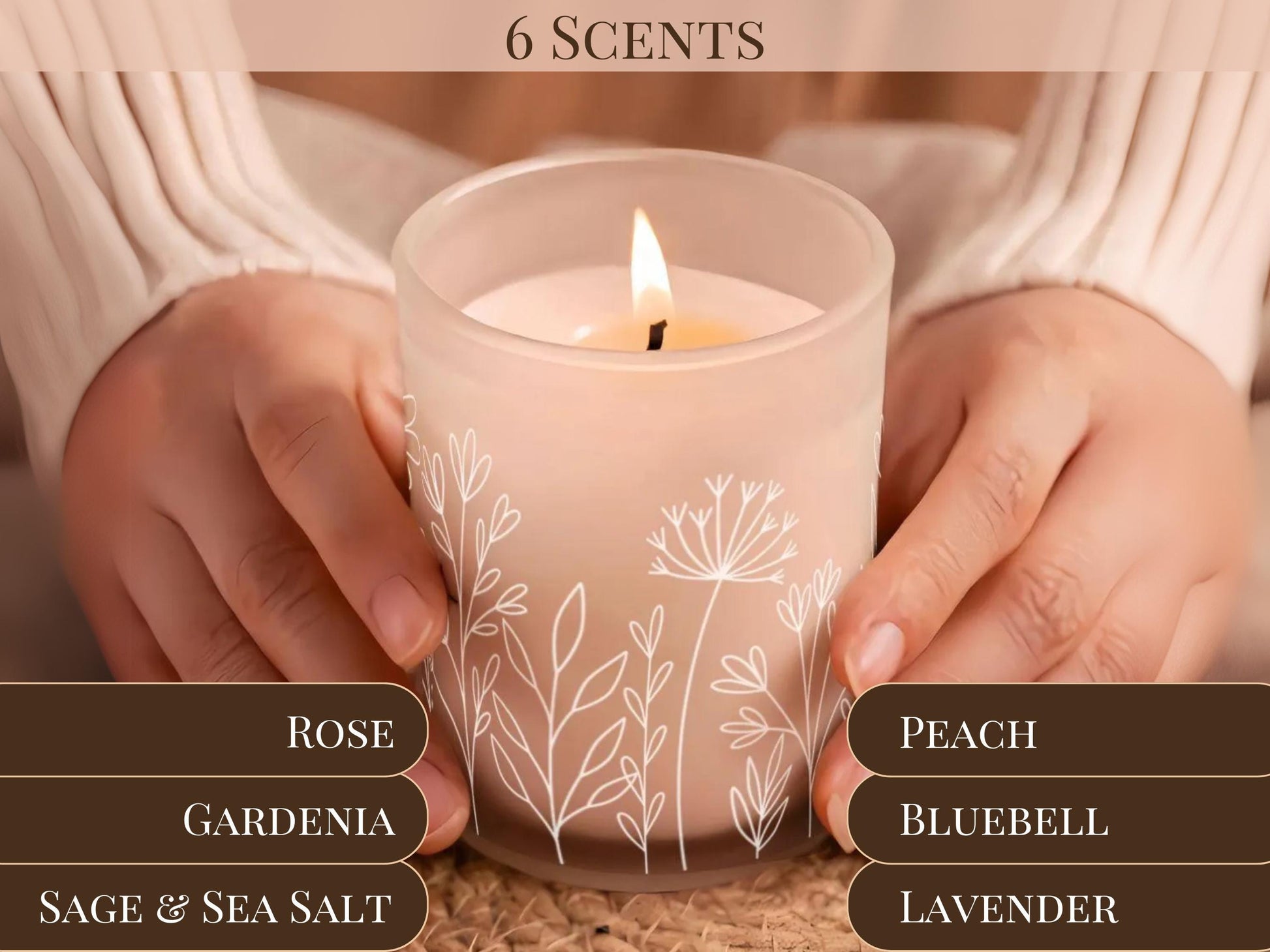 Wildflowers Candle Warmer Lamp For End Table Candle Scented Soy Wax Warmer Candle Lamp Housewarming Gift For Her Candle Gifting Idea Mom
