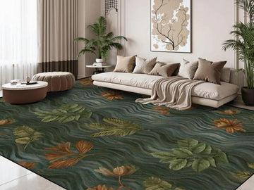 9ft x 12ft Large Area Rug Cottagecore Plant Large Living Room Rug Indoor Outdoor Design Carpet 108in x 144in Family Room Rug Soft Short Pile
