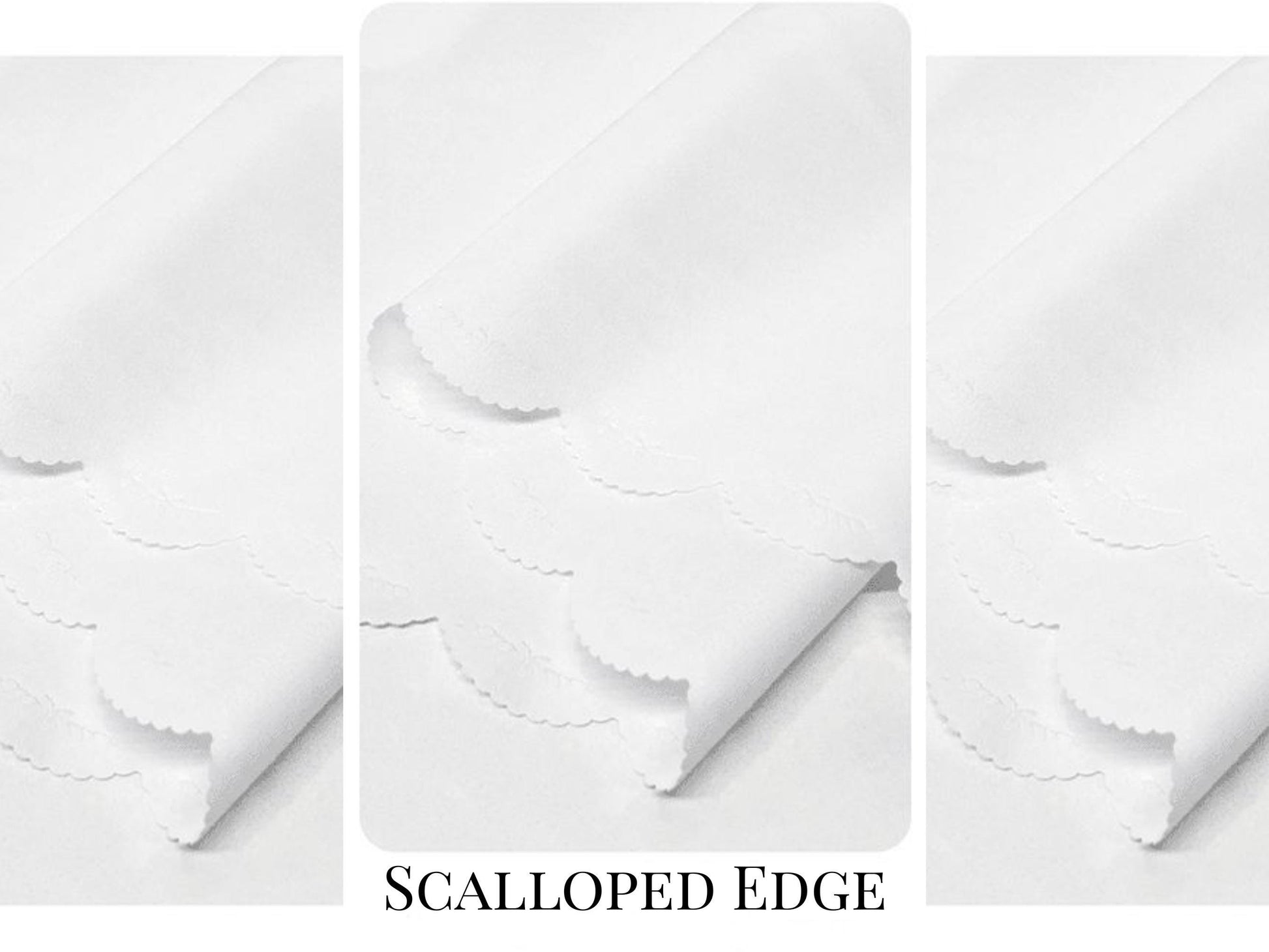 Elegant Tablecloth Beige Hombre Peach Tablecloth Scalloped Edge Lace Detail For Dining Table Spill-Proof Washable Table Cloth For Spring