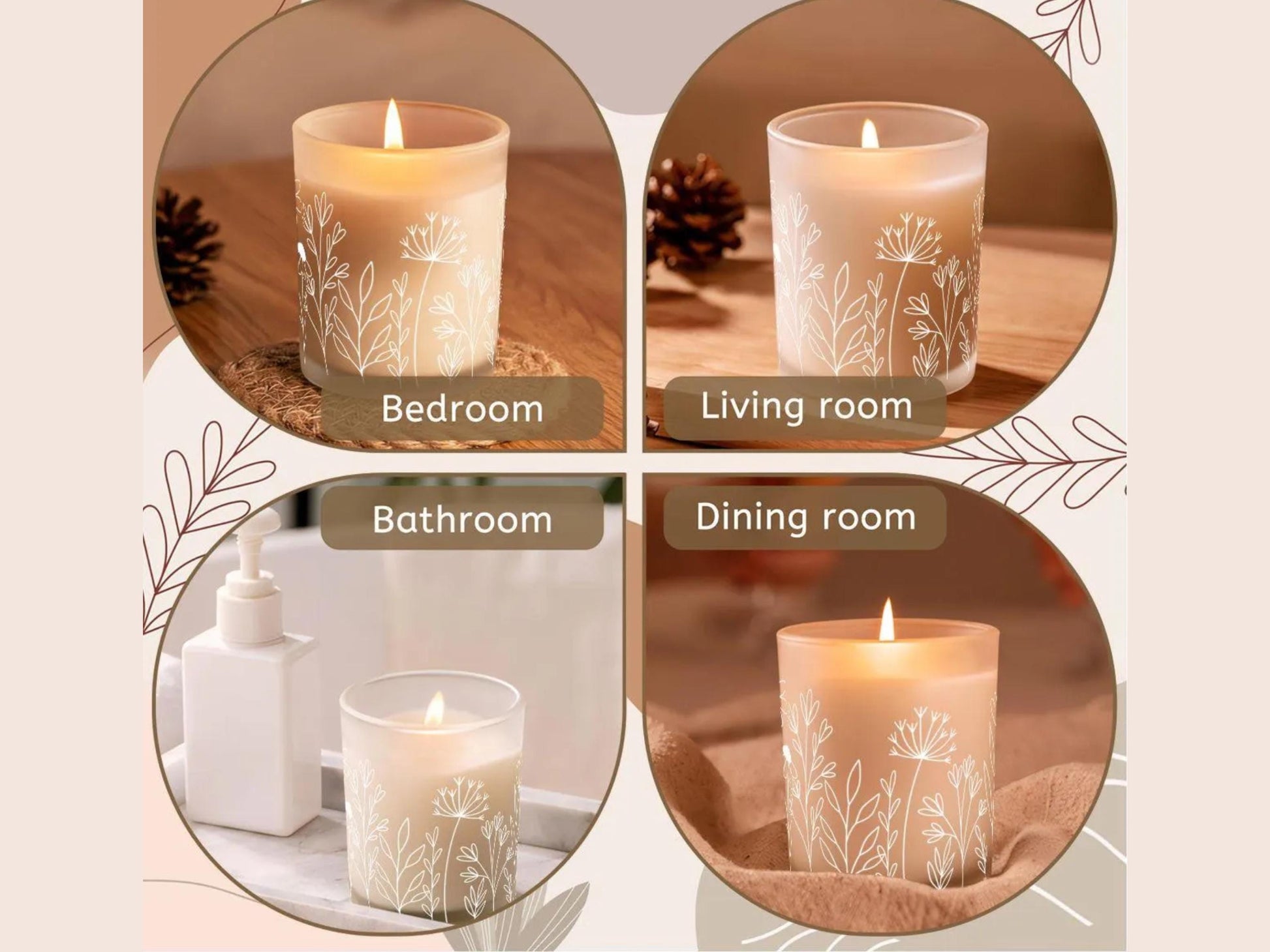 Wildflowers Candle Warmer Lamp For End Table Candle Scented Soy Wax Warmer Candle Lamp Housewarming Gift For Her Candle Gifting Idea Mom