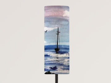 Floor Lamp Mid Century Modern Coastal Floor Lamp Retro MCM Floor Lighting Tall Lamp Sailing Ocean Lover Accent Lighting Vintage Mod Decor