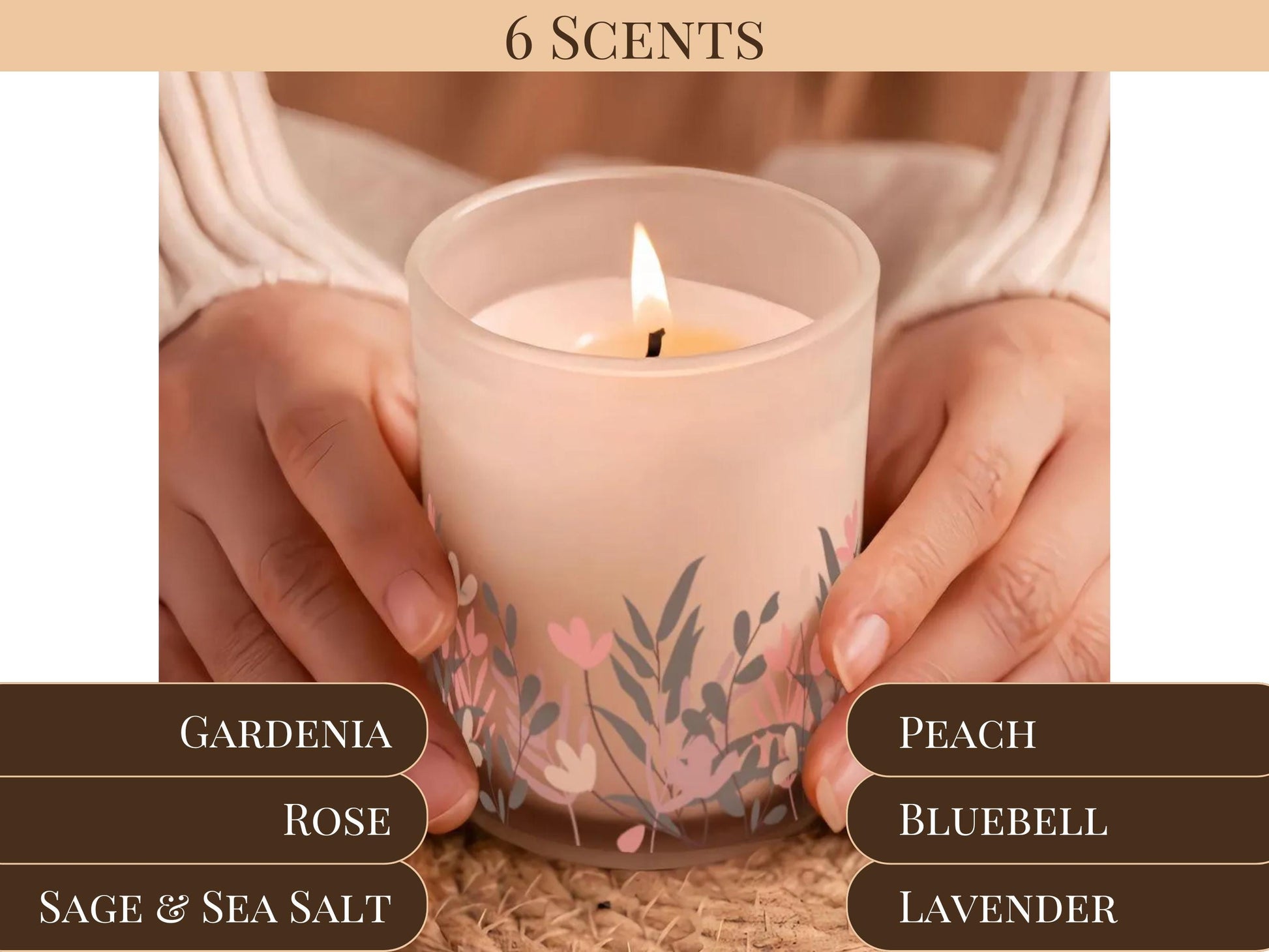 Wildflowers Candle Warmer Lamp For Nightstand Candle Scented Soy Wax Warmer Candle Lamp Housewarming Gift For Her Candle Gifting Idea Mom
