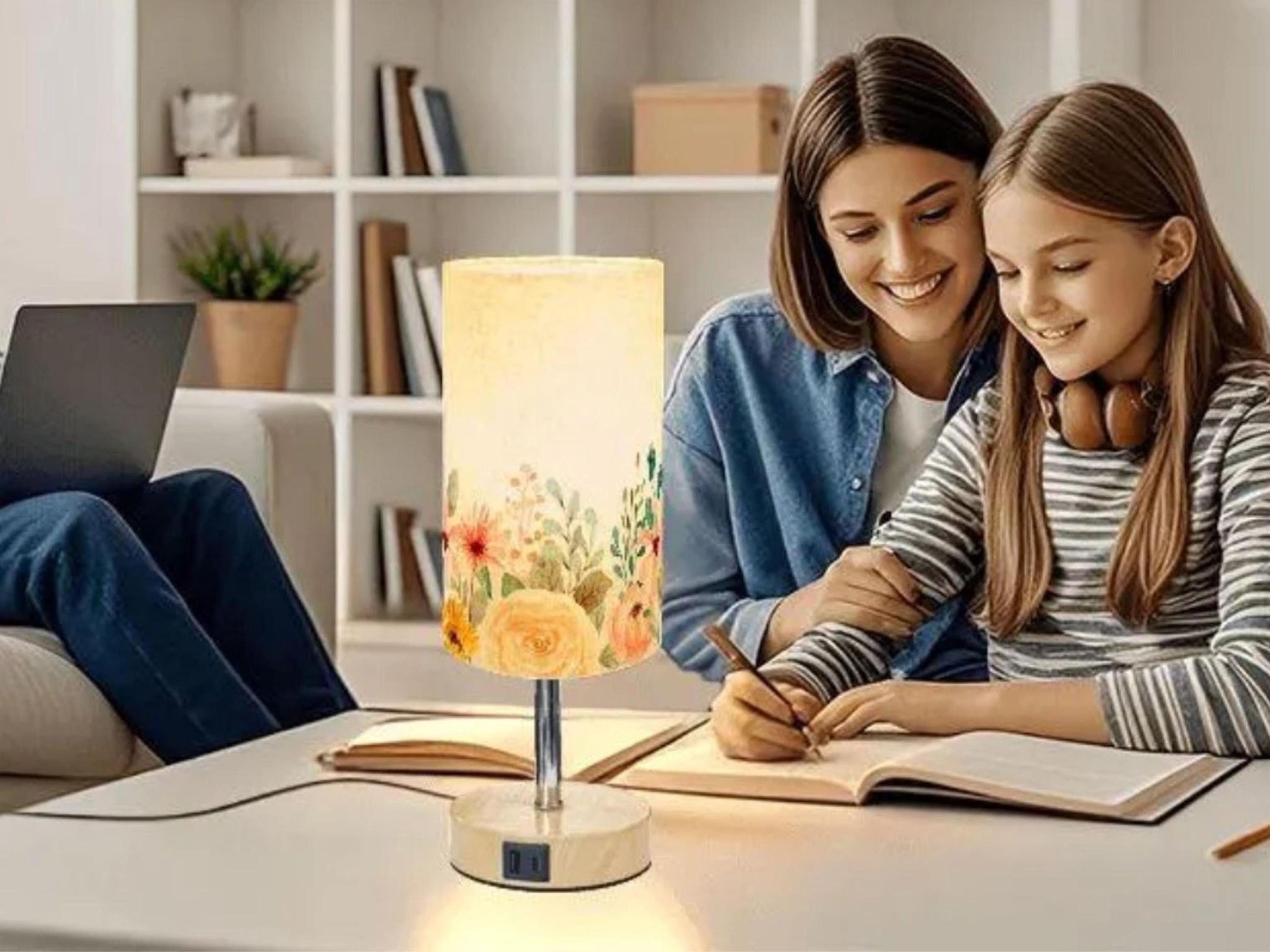 Table Lamp Touch Activated On Off Floral Watercolor Flowers Lamp With USB Small Desk Lamp For Office Wood Desk Lamp Lighting for Living Room Table Lamp Touch Activated On Off Floral Watercolor Flowers Lamp With USB Small Desk Lamp For Office Wood Desk Lamp Lighting for Living Room Table Lamp Touch Activated On Off Floral Watercolor Flowers Lamp With USB Small Desk Lamp For Office Wood Desk Lamp Lighting for Living Room