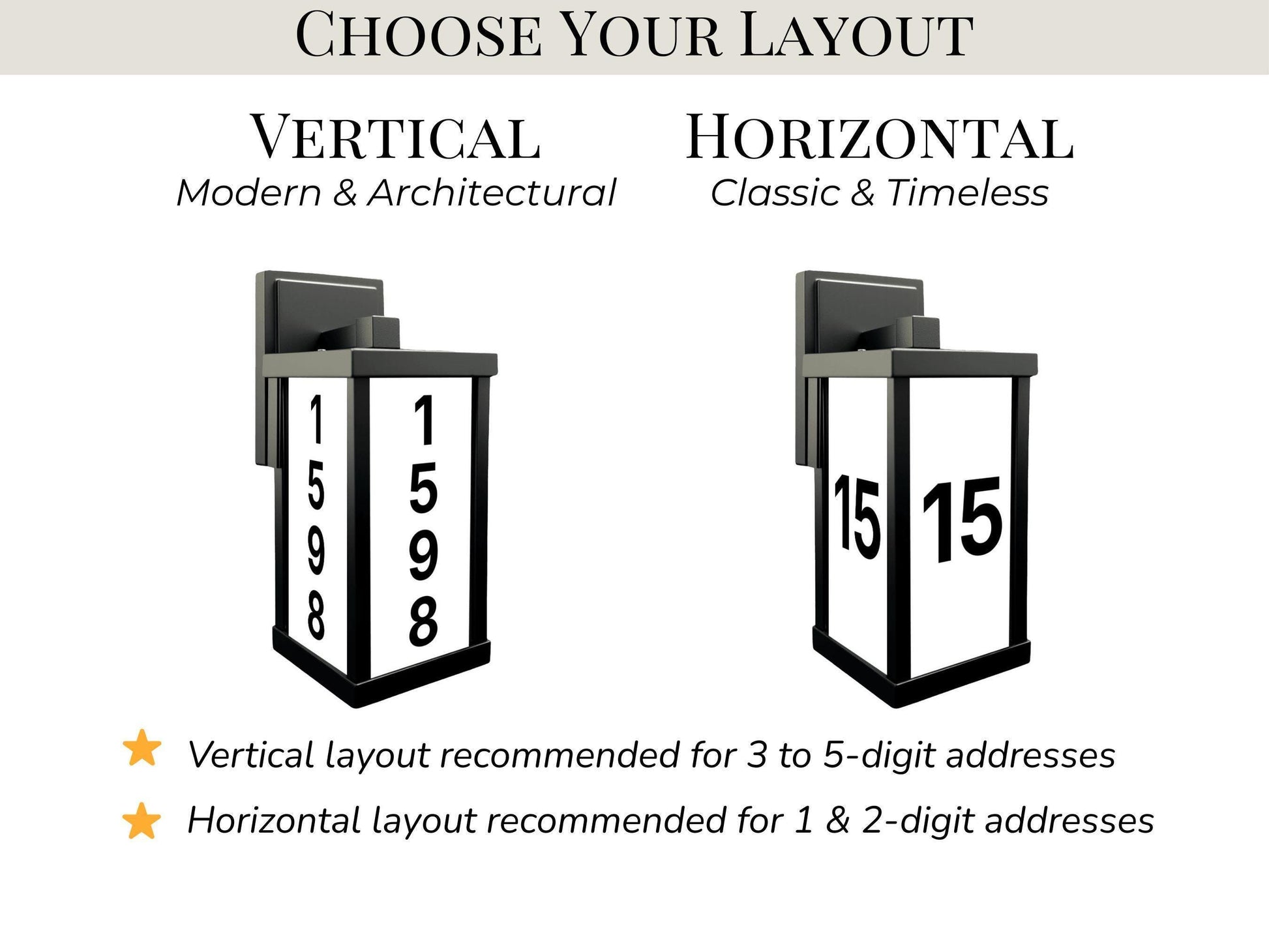 how to personalize address light house numbers font and layout guide