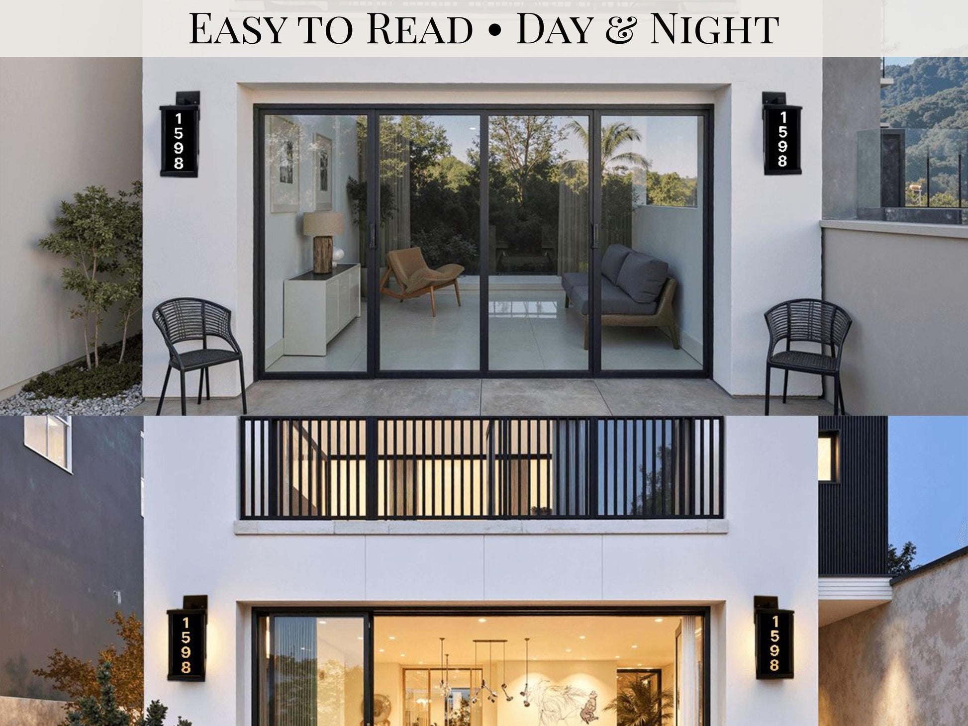 illuminated house numbers