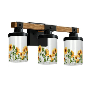 Sunflower Meadow Three-Light Vanity Fixture