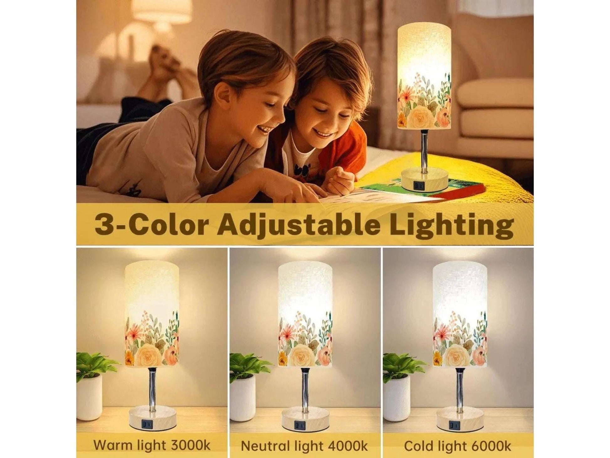 Table Lamp Touch Activated On Off Floral Watercolor Flowers Lamp With USB Small Desk Lamp For Office Wood Desk Lamp Lighting for Living Room Table Lamp Touch Activated On Off Floral Watercolor Flowers Lamp With USB Small Desk Lamp For Office Wood Desk Lamp Lighting for Living Room Table Lamp Touch Activated On Off Floral Watercolor Flowers Lamp With USB Small Desk Lamp For Office Wood Desk Lamp Lighting for Living Room