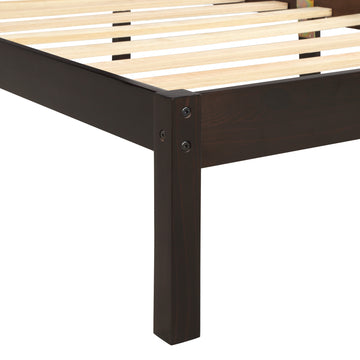 Platform Bed Frame with Headboard , Wood Slat Support , No Box Spring Needed ,Twin