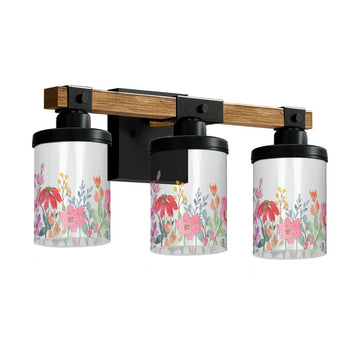 Summer Meadow Three-Light Vanity Fixture