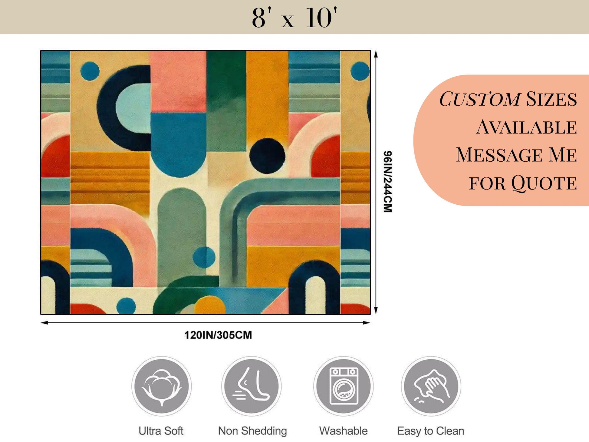 8ft x 10ft Large Area Rug Midcentury Modern Large Living Room Rug Indoor Outdoor Design Carpet 96in x 120in Family Room Rug Soft Short Pile 8ft x 10ft Large Area Rug Midcentury Modern Large Living Room Rug Indoor Outdoor Design Carpet 96in x 120in Family Room Rug Soft Short Pile 8ft x 10ft Large Area Rug Midcentury Modern Large Living Room Rug Indoor Outdoor Design Carpet 96in x 120in Family Room Rug Soft Short Pile