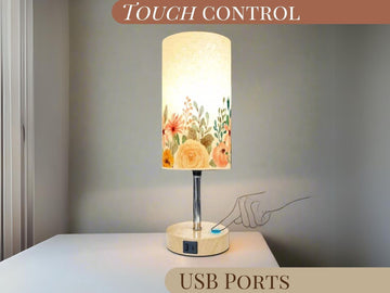 Table Lamp Touch Activated On Off Floral Watercolor Flowers Lamp With USB Small Desk Lamp For Office Wood Desk Lamp Lighting for Living Room Table Lamp Touch Activated On Off Floral Watercolor Flowers Lamp With USB Small Desk Lamp For Office Wood Desk Lamp Lighting for Living Room Table Lamp Touch Activated On Off Floral Watercolor Flowers Lamp With USB Small Desk Lamp For Office Wood Desk Lamp Lighting for Living Room