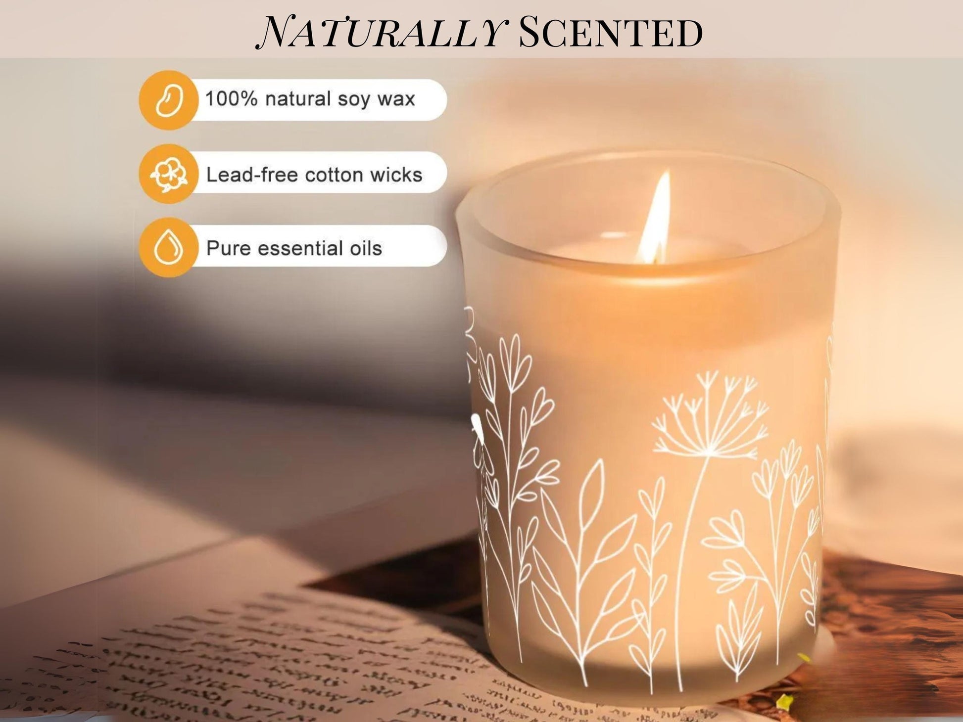 Wildflowers Candle Warmer Lamp For End Table Candle Scented Soy Wax Warmer Candle Lamp Housewarming Gift For Her Candle Gifting Idea Mom