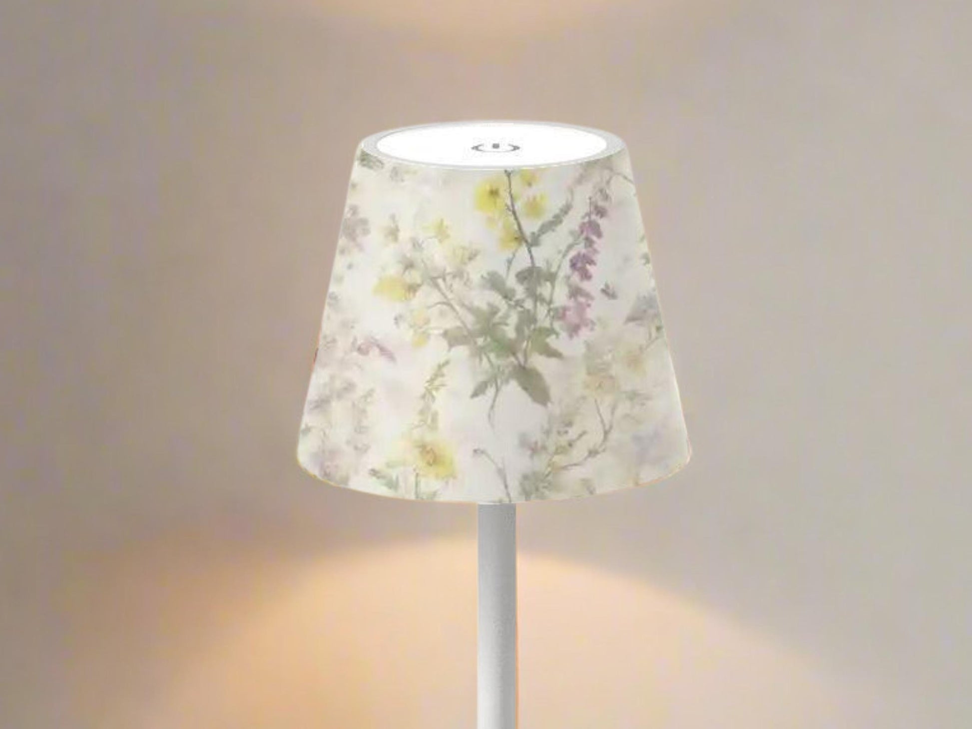 Cordless Table Lamp LED Touch Activated Desk Lamp Wildflower Rechargeable Lamp Nightstand Dimmable Table Lamp Stepless Dimming By Touch Lamp