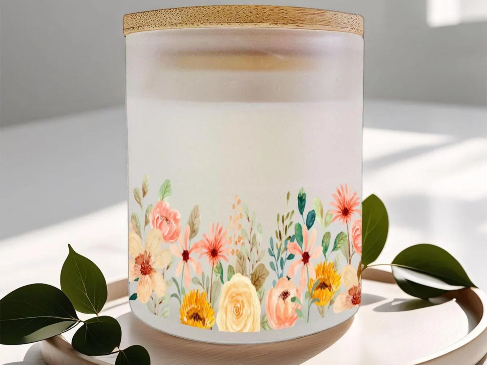 Candle Warmer Lamp For Nightstand Floral Candle Scented Soy Wax Warmer Candle Lamp Housewarming Gift For Her Rose Scent Candle Gift Idea Mom