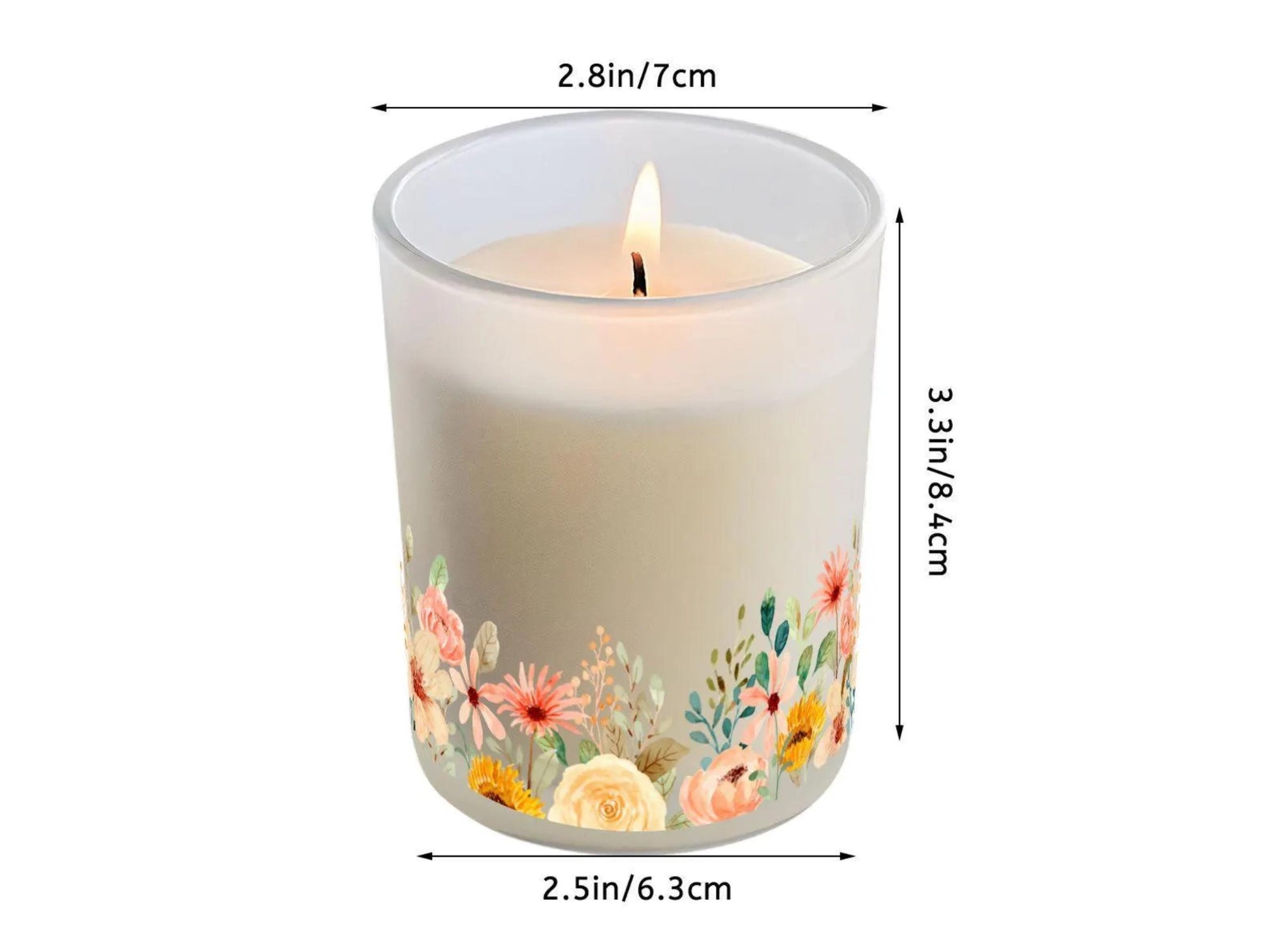 Candle Warmer Lamp For Nightstand Floral Candle Scented Soy Wax Warmer Candle Lamp Housewarming Gift For Her Rose Scent Candle Gift Idea Mom