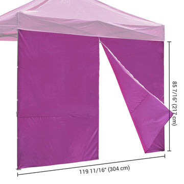 10x10ft EZ Canopy Gazebo Zipper Full Size Side Wall/ 18-3339TPX Vivid Viola