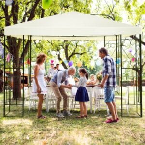 Olympia Bay, Inc as show 10' x 10' Patio Gazebo Canopy Tent Garden Shelter