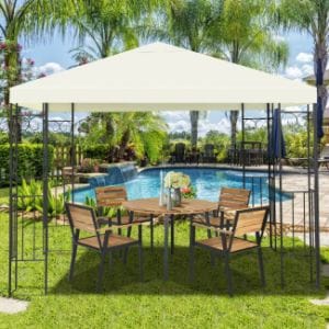 Olympia Bay, Inc as show 10' x 10' Patio Gazebo Canopy Tent Garden Shelter