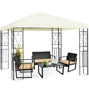 Olympia Bay, Inc as show 10' x 10' Patio Gazebo Canopy Tent Garden Shelter