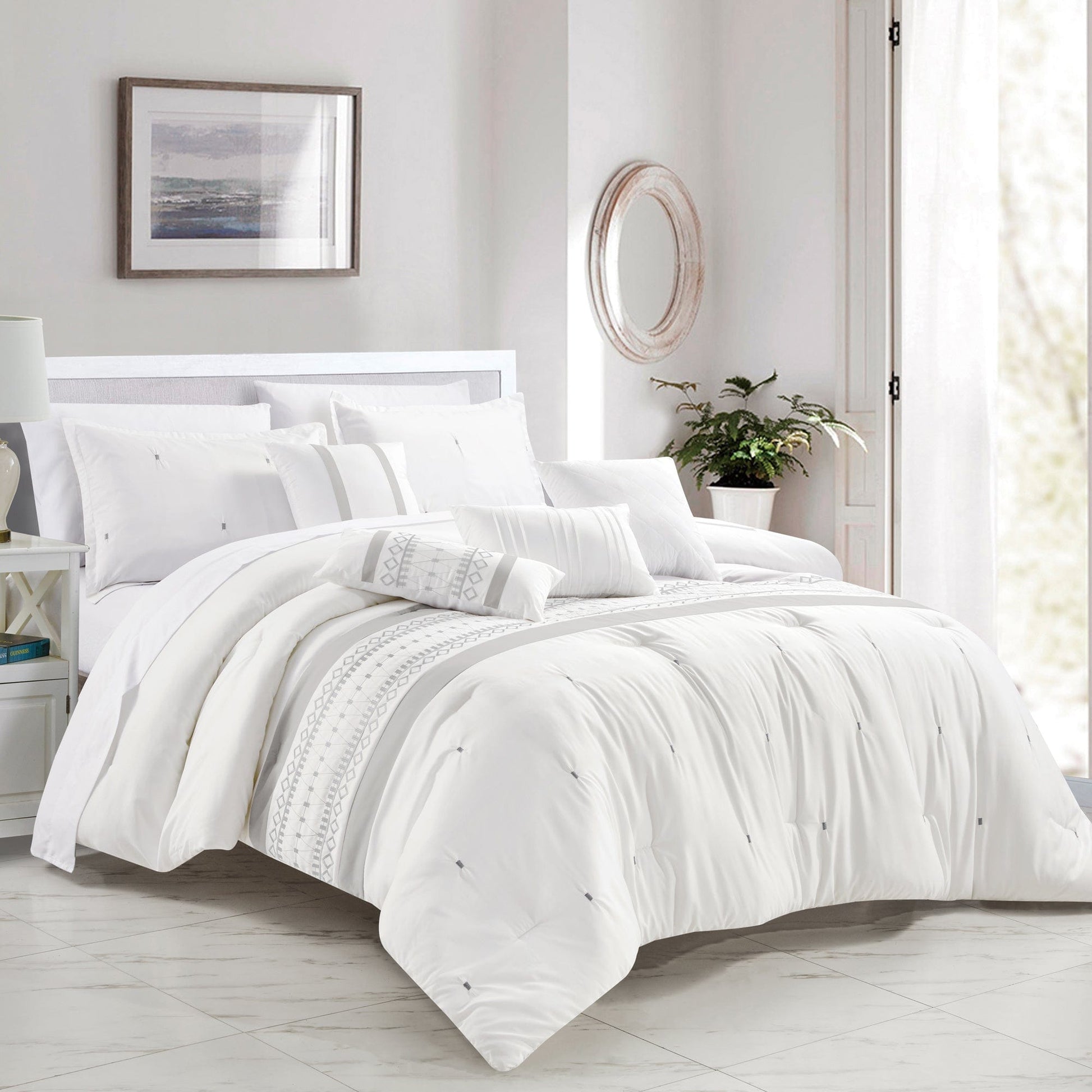 Olympia Bay, Inc Bedding king KRITI 7PC COMFORTER SET