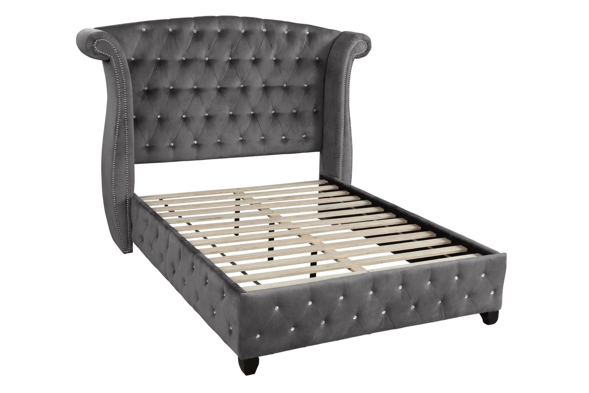 Olympia Bay, Inc Beds Gray Sophia Queen Bed Gray