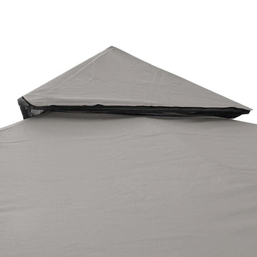 8x8ft 2T Waterproof Gazebo Top Gray