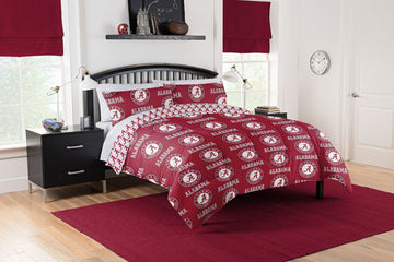 Alabama Crimson Tide Rotary Queen Bed In a Bag Set