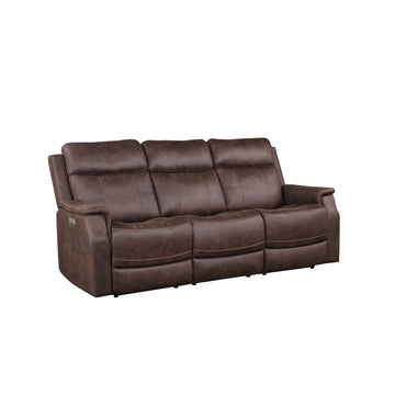 Steve Silver Valencia Dual Power Reclining Sofa With Walnut Finish