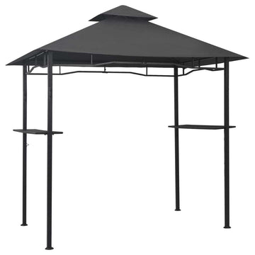 BBQ Gazebo 7.9'x4.9'x8.4' Anthracite Steel