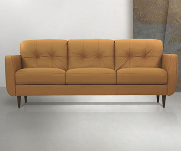 ACME Italian Leather Valeria Sofa, Camel