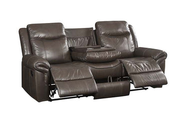 ACME Lydia Motion Sofa, Brown Leather Aire