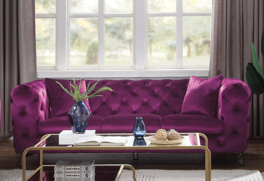 ACME Atronia Sofa, Purple Fabric