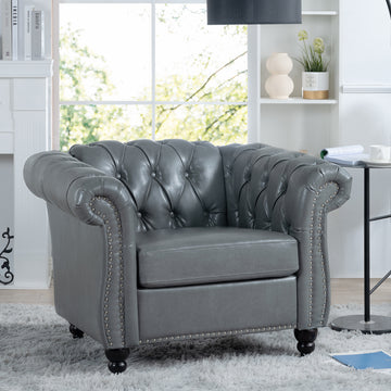 1 Seater Sofa For Living Room - Grey